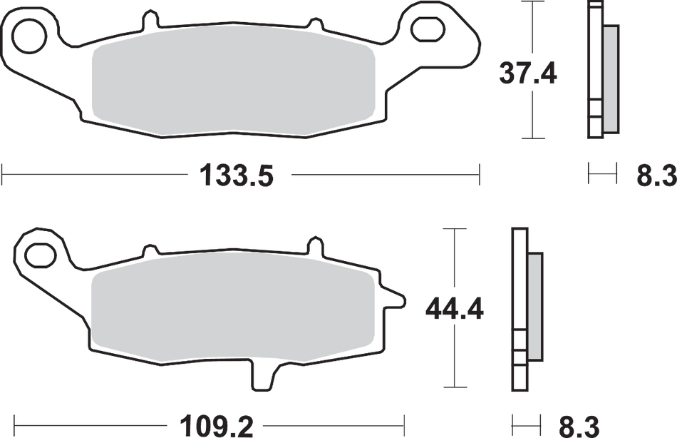 SBS HS Brake Pads - V-Strom - 705HS 705HS