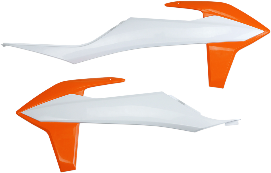 UFO Radiator Shrouds - White/Orange KT04092999