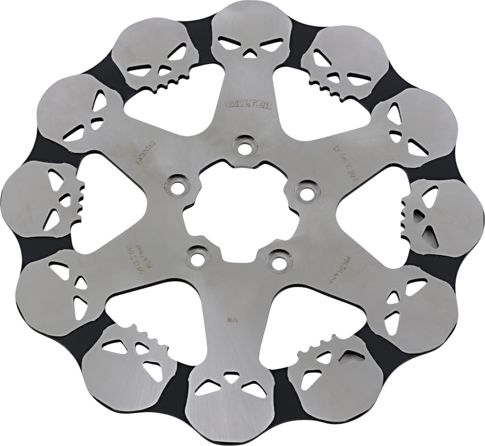 GALFER Skull Rear Rotor Solid Mount 11.5" DIAMETER  2000-2017  DF680RH