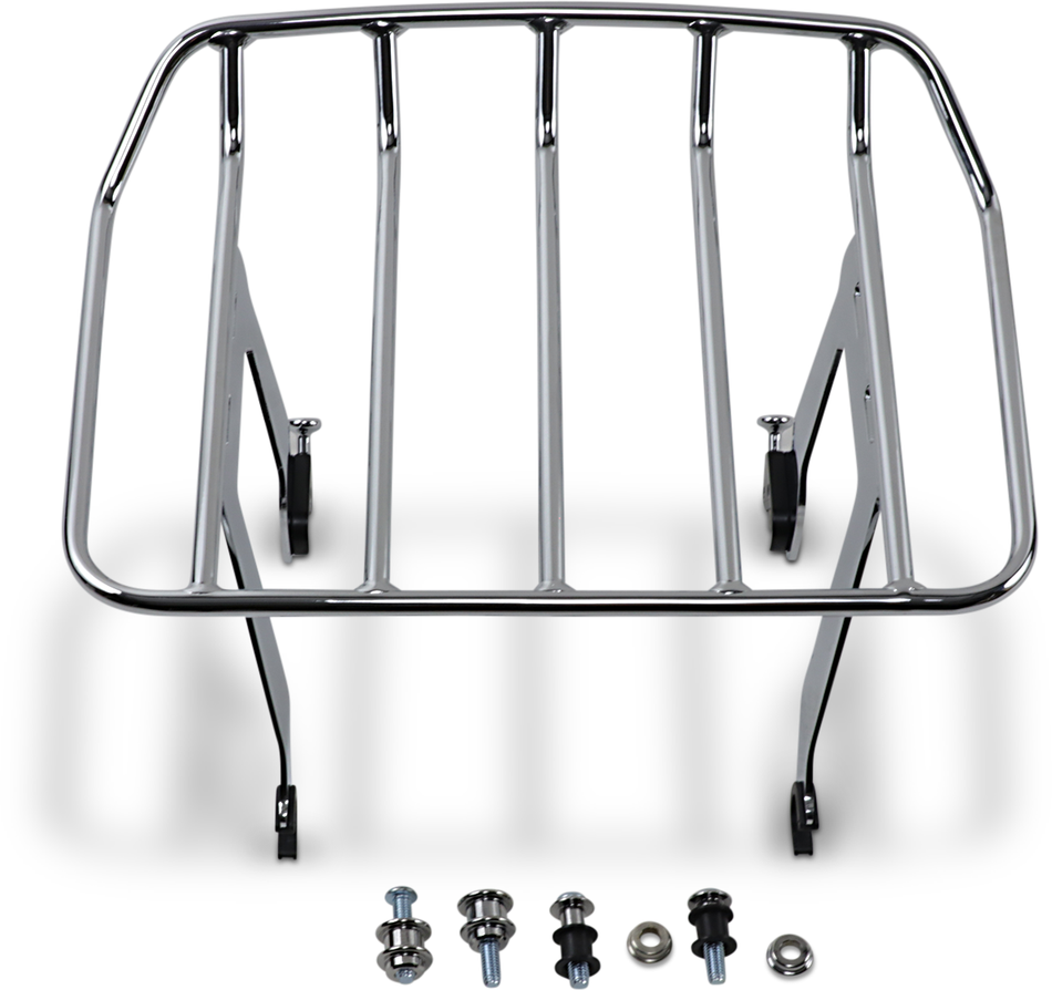 COBRA Detachable Solo Rack - FLHC - Chrome 602-2614