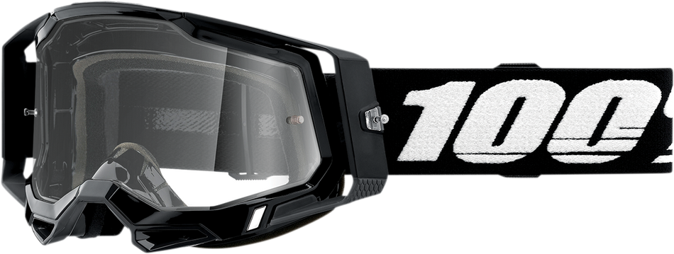 100% Racecraft 2 Goggles - Black - Clear 50009-00001