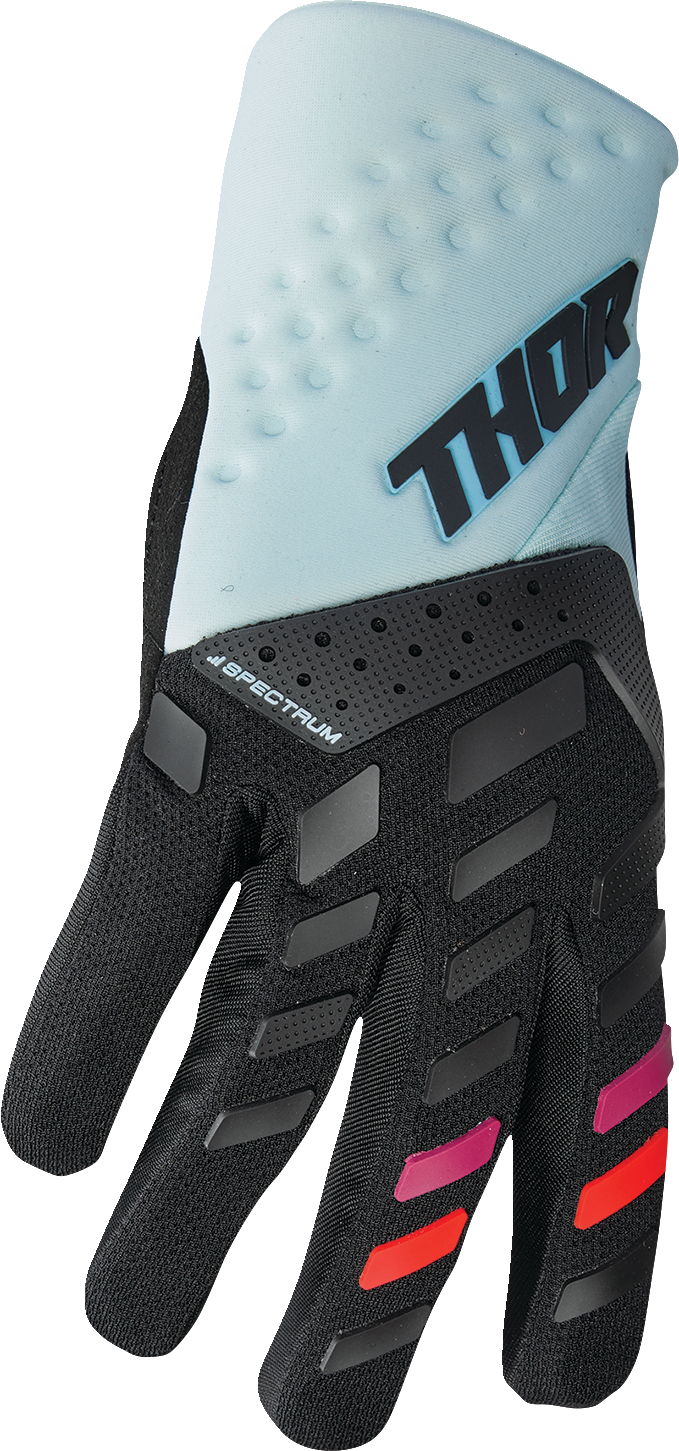 THOR Women's Spectrum Gloves - Black/Light Mint - Small 3331-0234