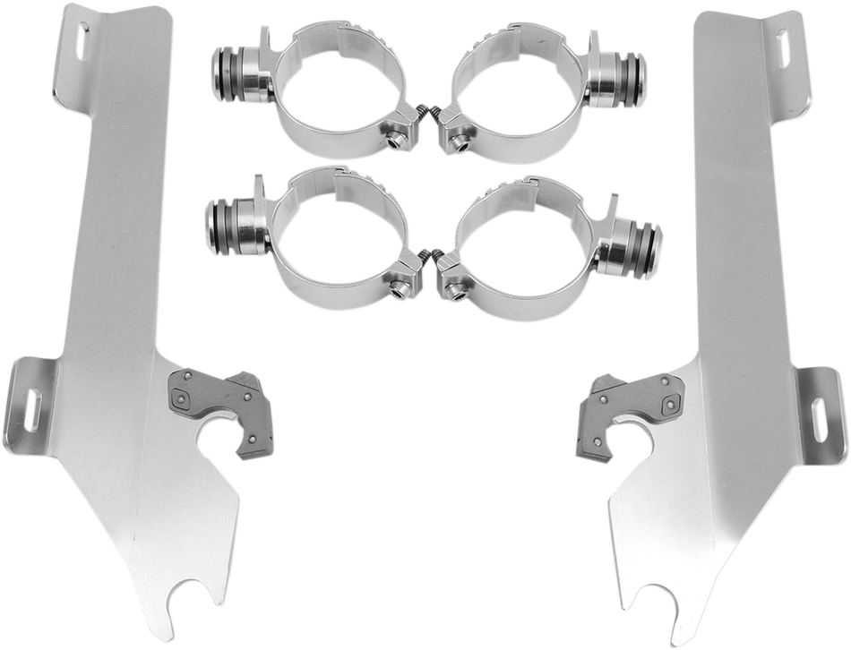 MEMPHIS SHADES Batwing Trigger Lock Mounting Kit - Kingpin - Polished MEK1927