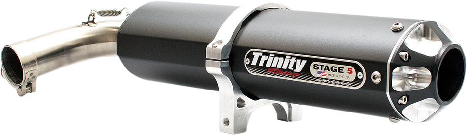 TRINITY RACING Stage 5 Slip-On Muffler - Black TR-4158S-BK