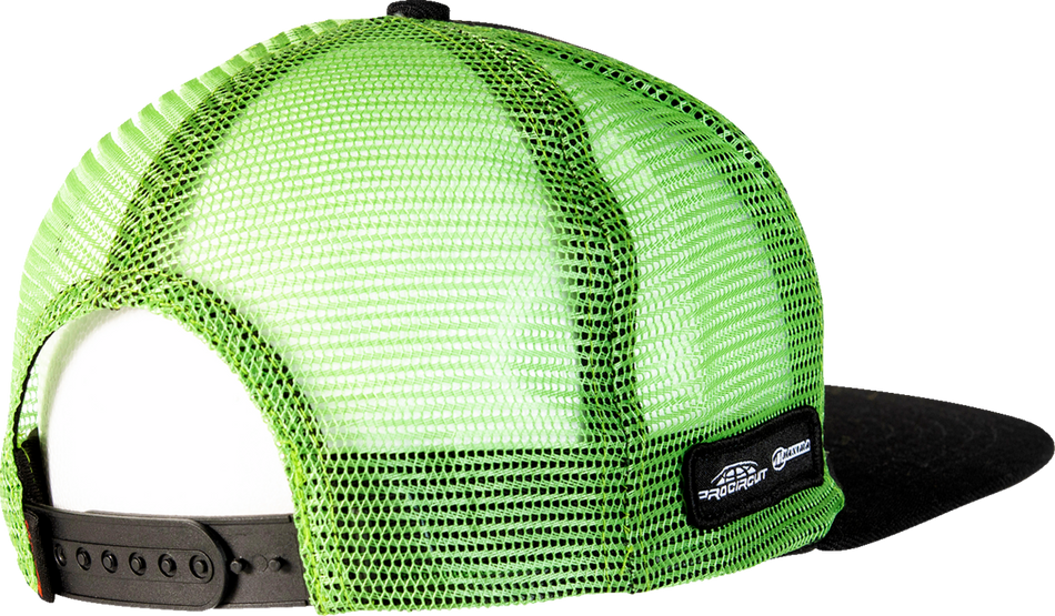 D'COR VISUALS Kawasaki Line Hat - Black/Green - One Size 70-133-1