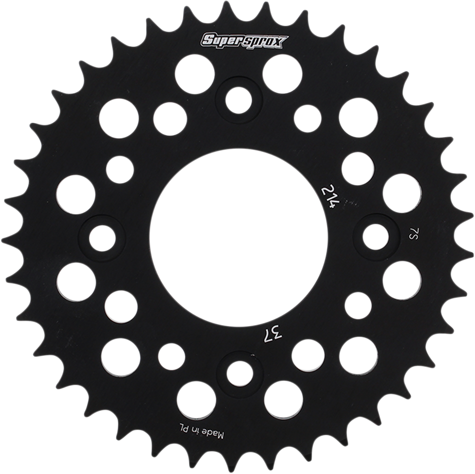 SUPERSPROX Rear Sprocket - Black - Honda - 37 Tooth RAL-214-37-BLK