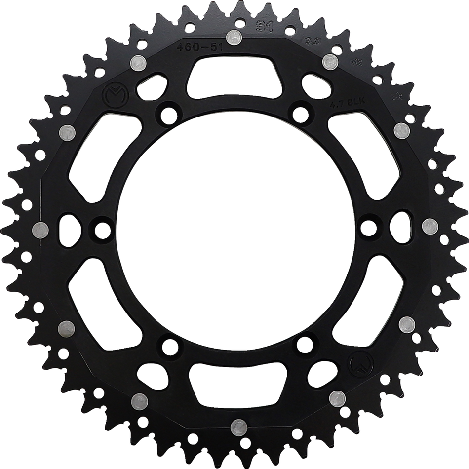 MOOSE RACING Dual Sprocket - Black - 51 Tooth 1210-460-51-10X