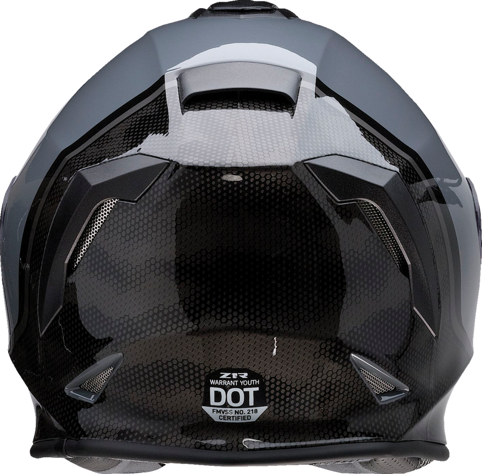 Casco Z1R Youth Warrant - Kuda - Gris brillante - Grande 0102-0250 