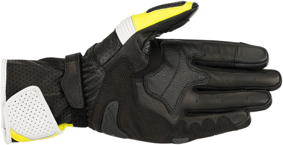 Guantes ALPINESTARS SP-1 V2 - Negro/Blanco/Amarillo Fluo - 2XL 3558119-125-XXL 