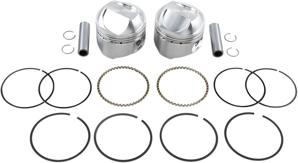 WISECO Piston Kit - .030 - High Compression - 1978-1984 - Big Twin High-Performance K1626