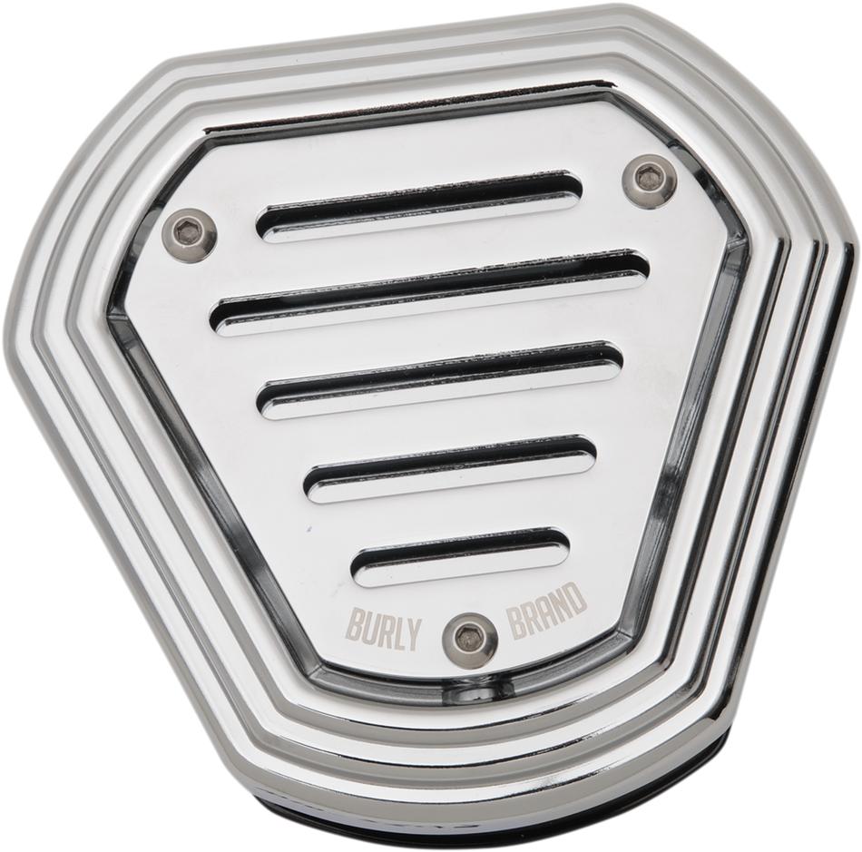 BURLY BRAND Burley Air Cleaner - Chrome - FLH B09-0011C