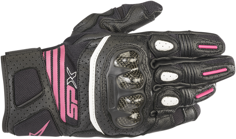 ALPINESTARS Stella SPX AC V2 Gloves - Black/Fuchsia - Large 3517319-1039-L