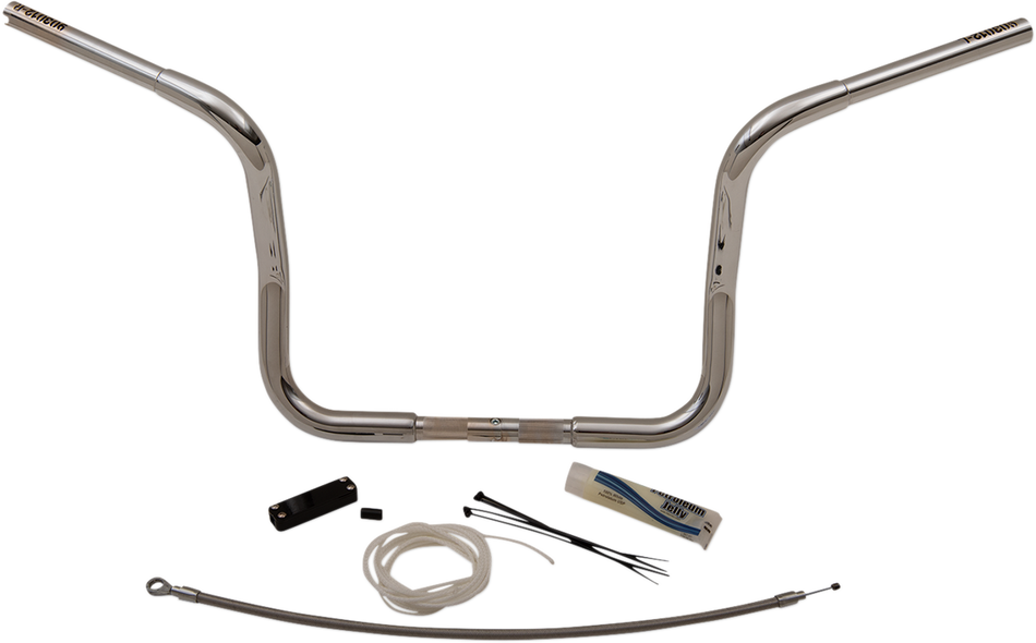 FAT BAGGERS INC. Handlebar Kit - Rounded Top - 12" - Chrome 909412