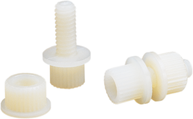 Parts Unlimited License Plate Bolt - 100 Pack - White Lp-600