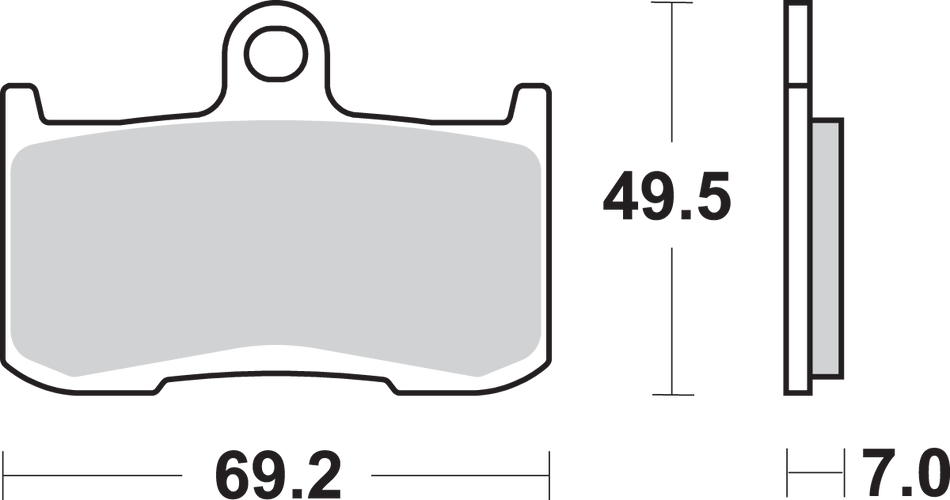 SBS Dual Carbon Brake Pads - NSR250R 782DC