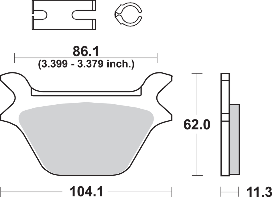 SBS Ceramic Brake Pads 669H.HF