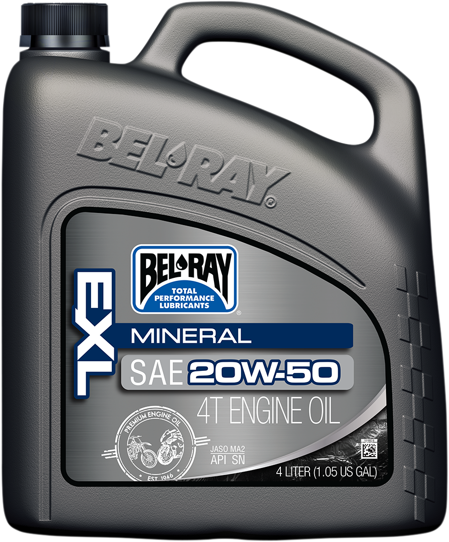 Aceite mineral BEL-RAY EXL 4T - 20W-50 - 4L 99100-B4LW 