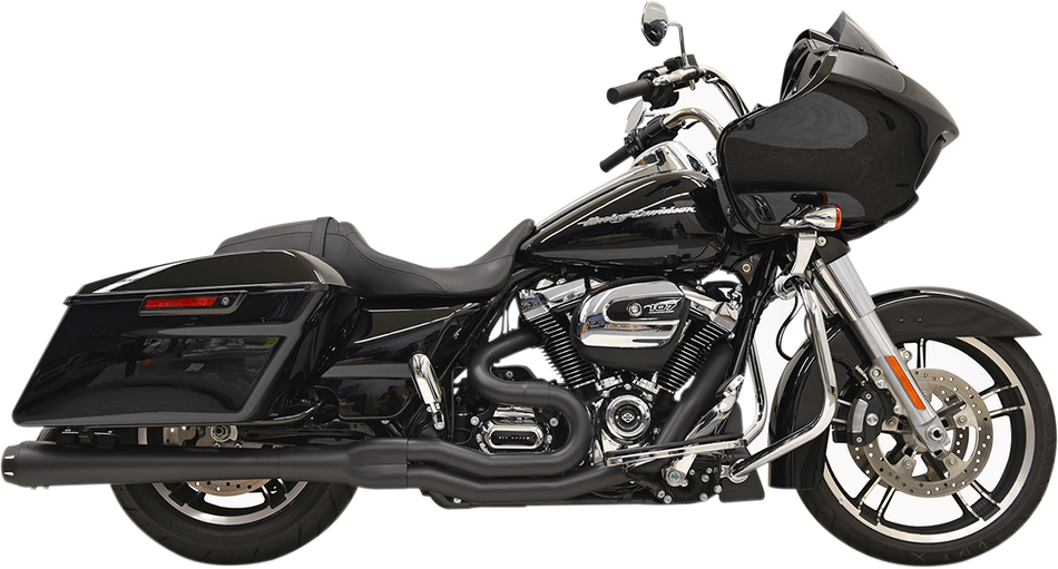 BASSANI XHAUST B4 2:1 Exhaust - Black - Megaphone 1F51RB