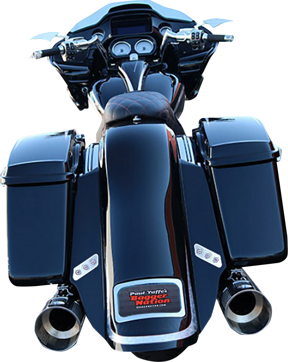 PAUL YAFFE BAGGER NATION Taillight Kit - Chrome PYO:TSLP-C