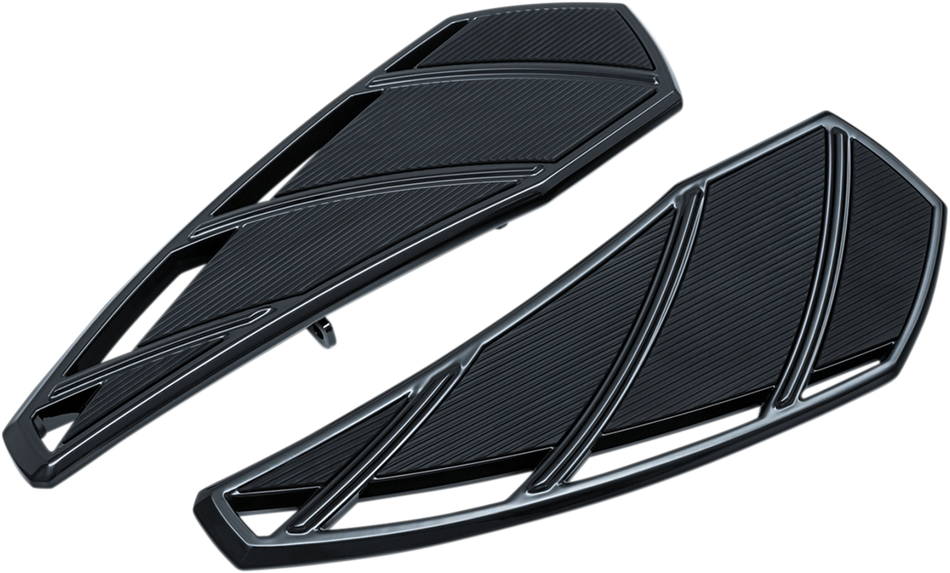 KURYAKYN Phantom Driver Floorboards - Black - Indian '14-'21 5771