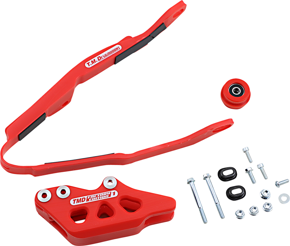 T.M. DESIGNWORKS Chain Guide/Slider - Honda - Red HCP-H04-RD