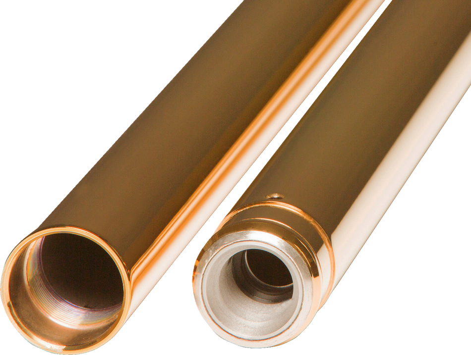 CUSTOM CYCLE ENGINEERING Fork Tubes - Gold - 49 mm - 23.875" 710017