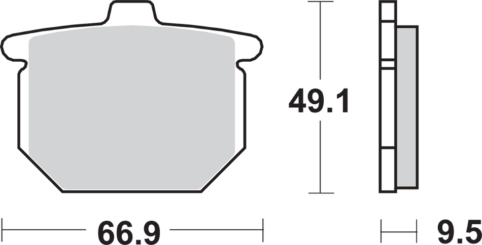 SBS HF Brake Pads - CX 500 517HF