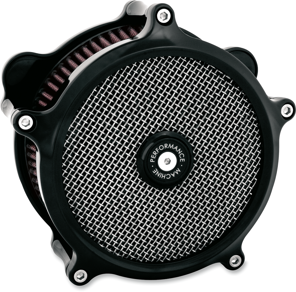 PERFORMANCE MACHINE (PM) Air Cleaner - Black - CV/EFI 0206-2006-B