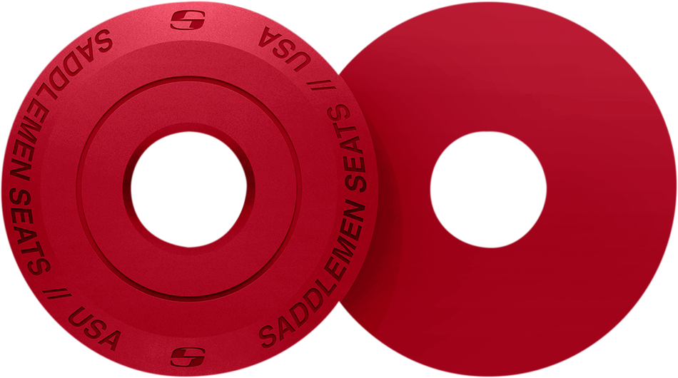 SADDLEMEN Fender Seat Washer - Red 14707RD