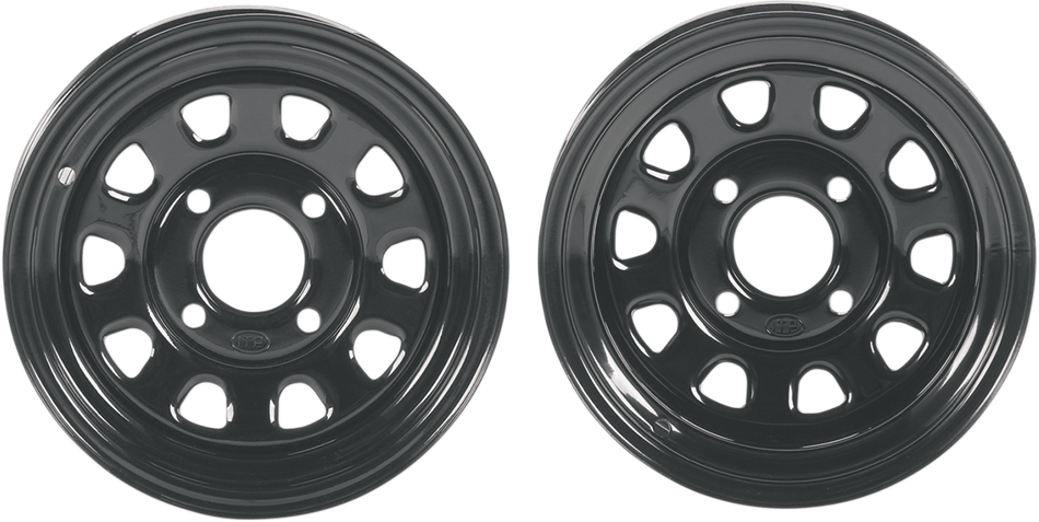 ITP Delta Steel Wheel - Front/Rear - Black - 12x7 - 4/110 - 4+3 1221753014