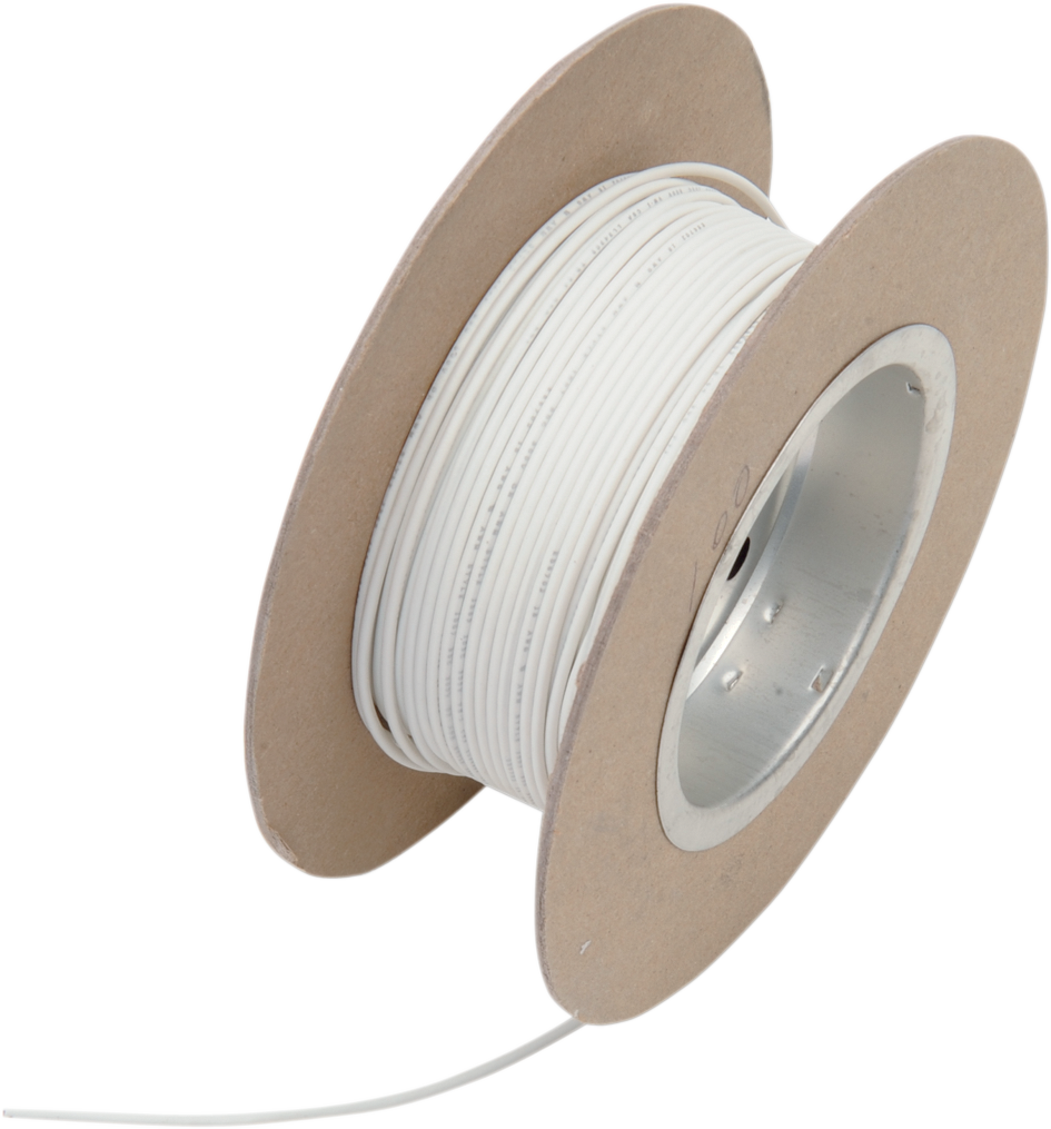 NAMZ 100' Wire Spool - 18 Gauge - White NWR-9-100