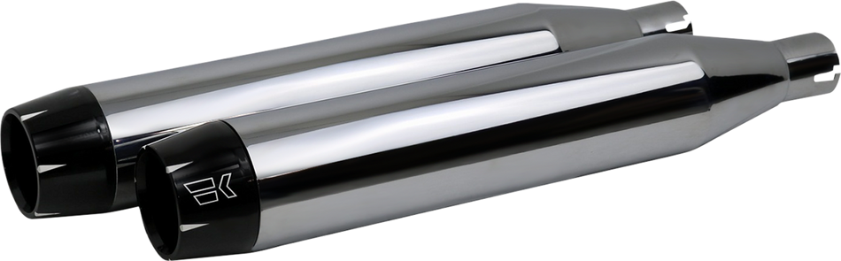 KHROME WERKS 3-1/2" Softail Shredder Slip-On Mufflers - Chrome 202500