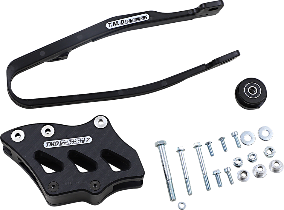 T.M. DESIGNWORKS Chain Guide/Slider - Yamaha - Black YCP-OR3-BK