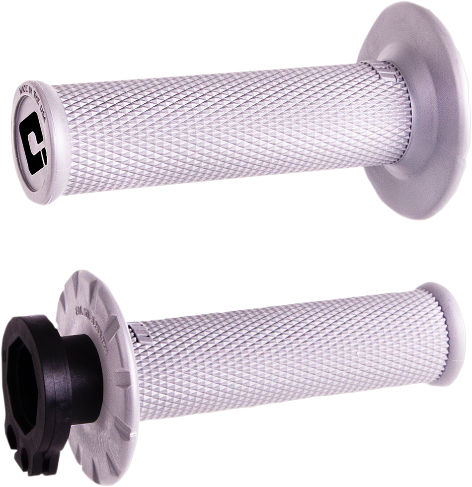 ODI Grips - Lock-On - No Waffle - White H36NWSW