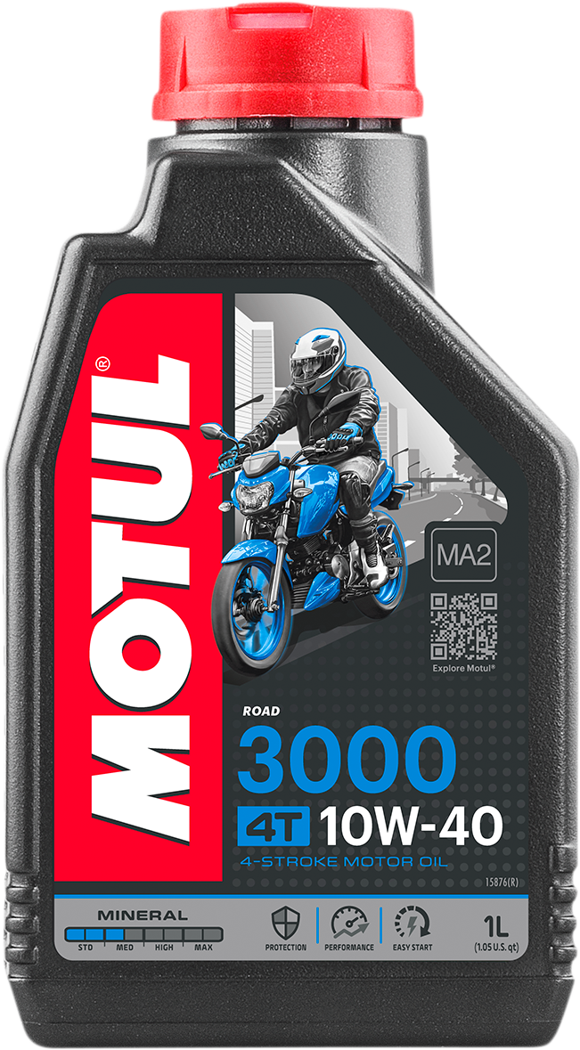 MOTUL 3000 Mineral 4T Engine Oil - 10W-40 - 1L 107672