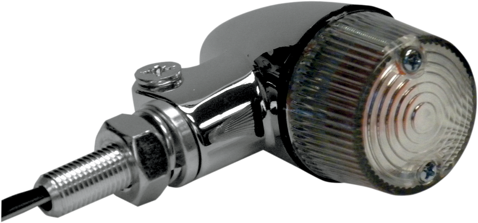 K&S TECHNOLOGIES Marker Light - Single Filament - Chrome/Clear 25-8331CM