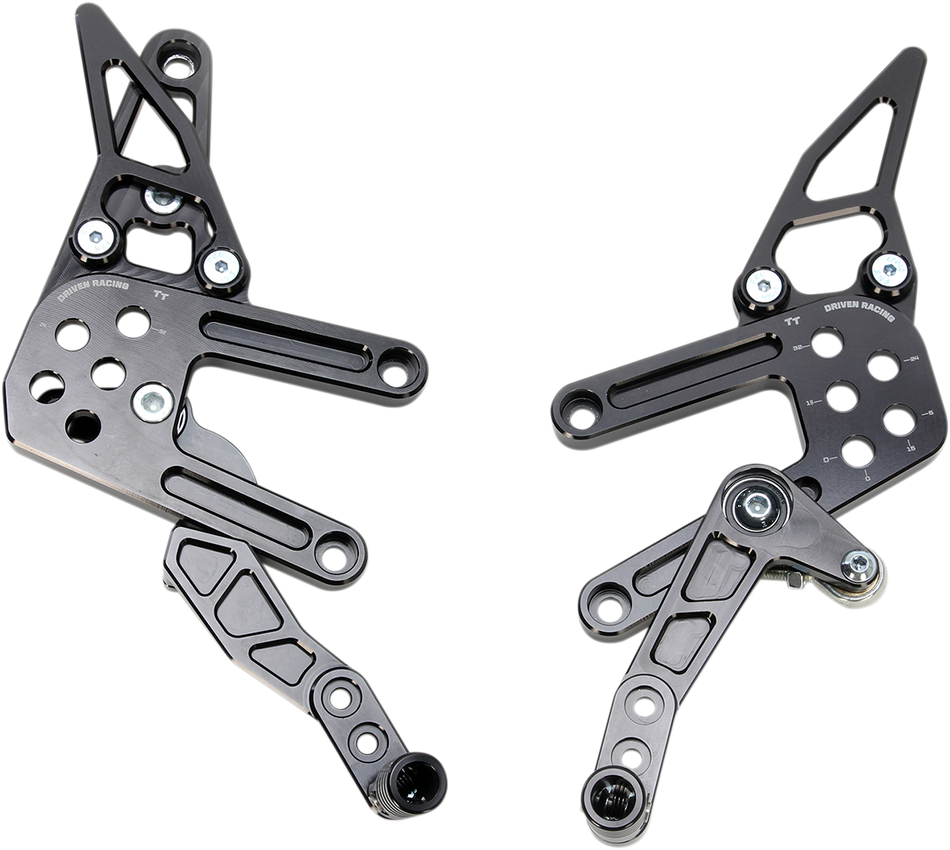 DRIVEN RACING TT Rearset - R3 DRP-722-BK