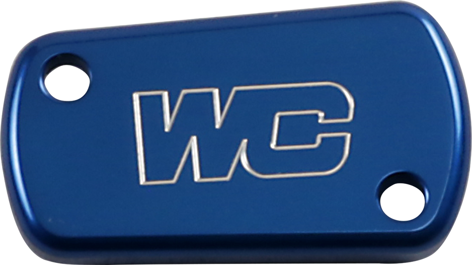 WORKS CONNECTION Rear Billet Brake Cover - Blue - Kawasaki/Suzuki 21-600