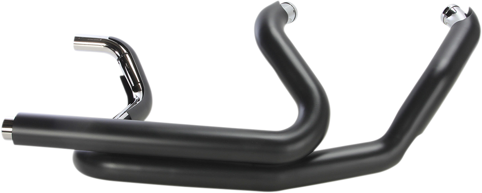 COBRA Powerport Dual Headpipes with Dual Bungs - Black 6253DBRB1