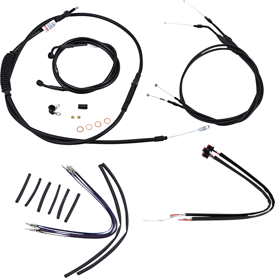 BURLY BRAND Control Kit - 16" Ape Hanger Handlebars B30-1108