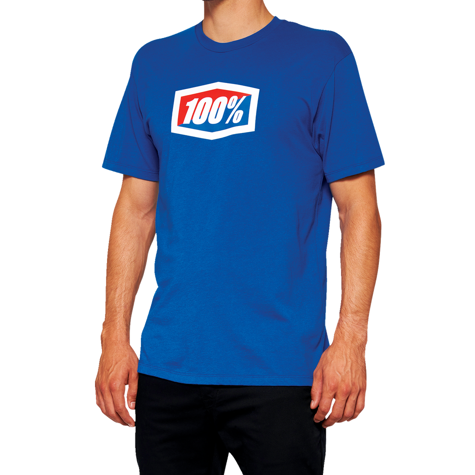 100% Official T-Shirt - Royal Blue - XL 20000-00018