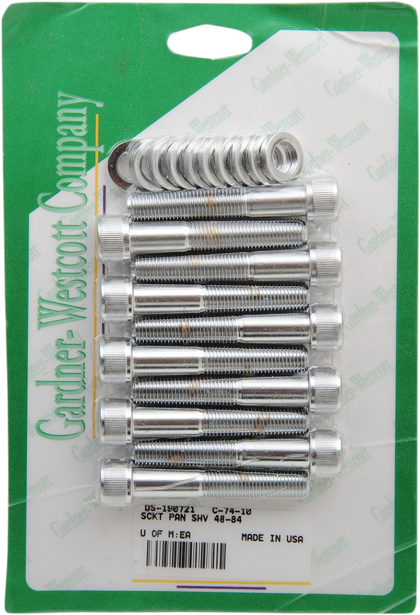 GARDNER-WESTCOTT Bolt Sets - Socket-Head - Panhead/Shovelhead C-74-10