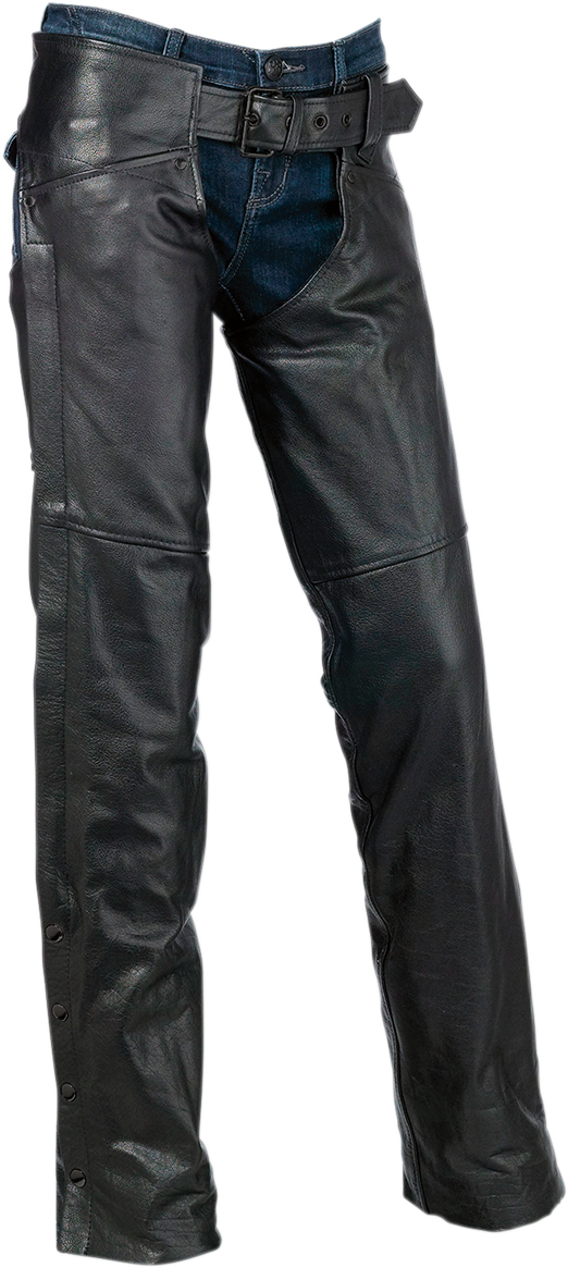 Z1R Women's Sabot Chaps - Black - XL 2815-0099