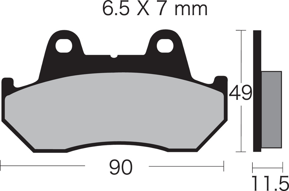 VESRAH Semi-Metallic Brake Pads - VD-123/3 VD-123/3