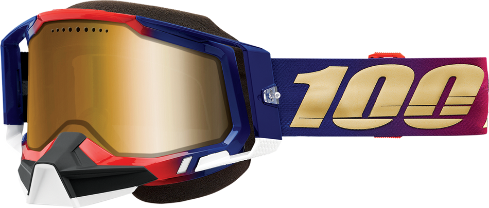 100% Racecraft 2 Snow Goggles - United - True Gold 50012-00006