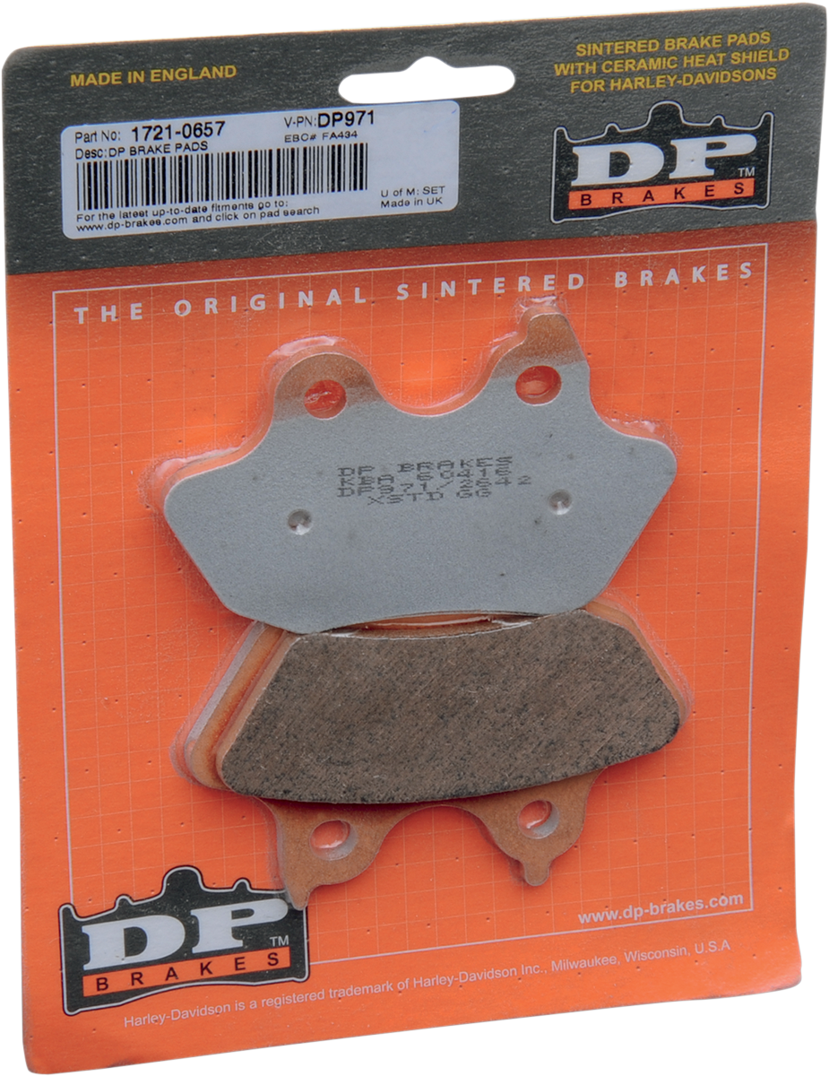 DP BRAKES Sintered Brake Pads - DP971 DP971