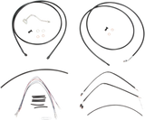 BURLY BRAND Control Kit - 15" Ape Hanger Handlebars - ABS B30-1116