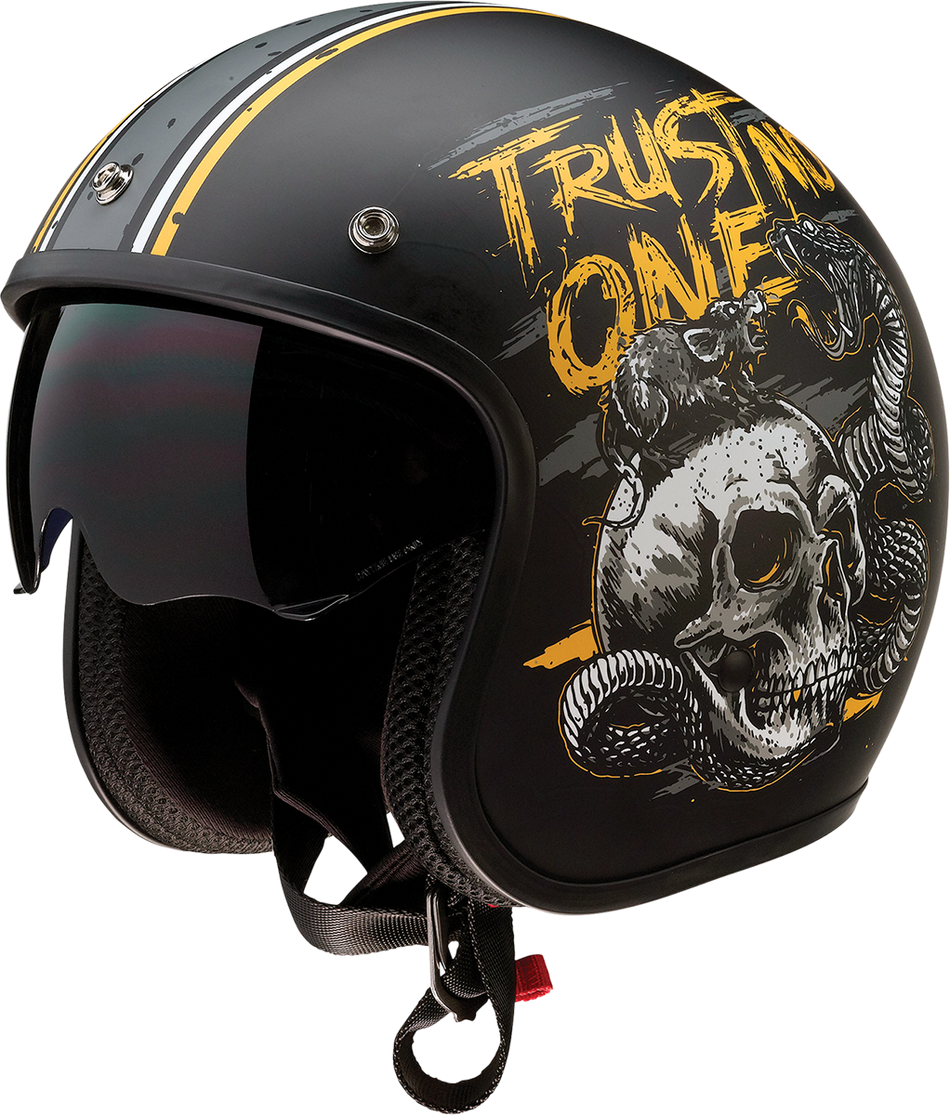 Z1R Saturn Helmet - Trust No One - Black/Yellow - Small 0104-2853