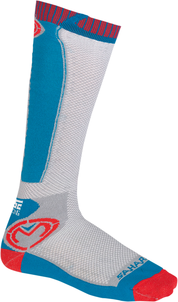 MOOSE RACING Sahara Socks - Red/White/Blue - Large/XL 3431-0602