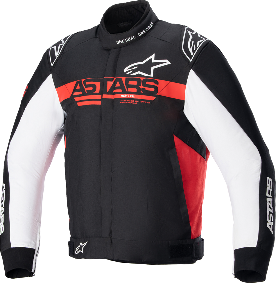 Chaqueta deportiva ALPINESTARS Monza - Negro/Rojo/Blanco - Pequeña 3306723-1342-S 